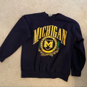 VINTAGE MICHIGAN SWEATSHIRT OVERSIZED